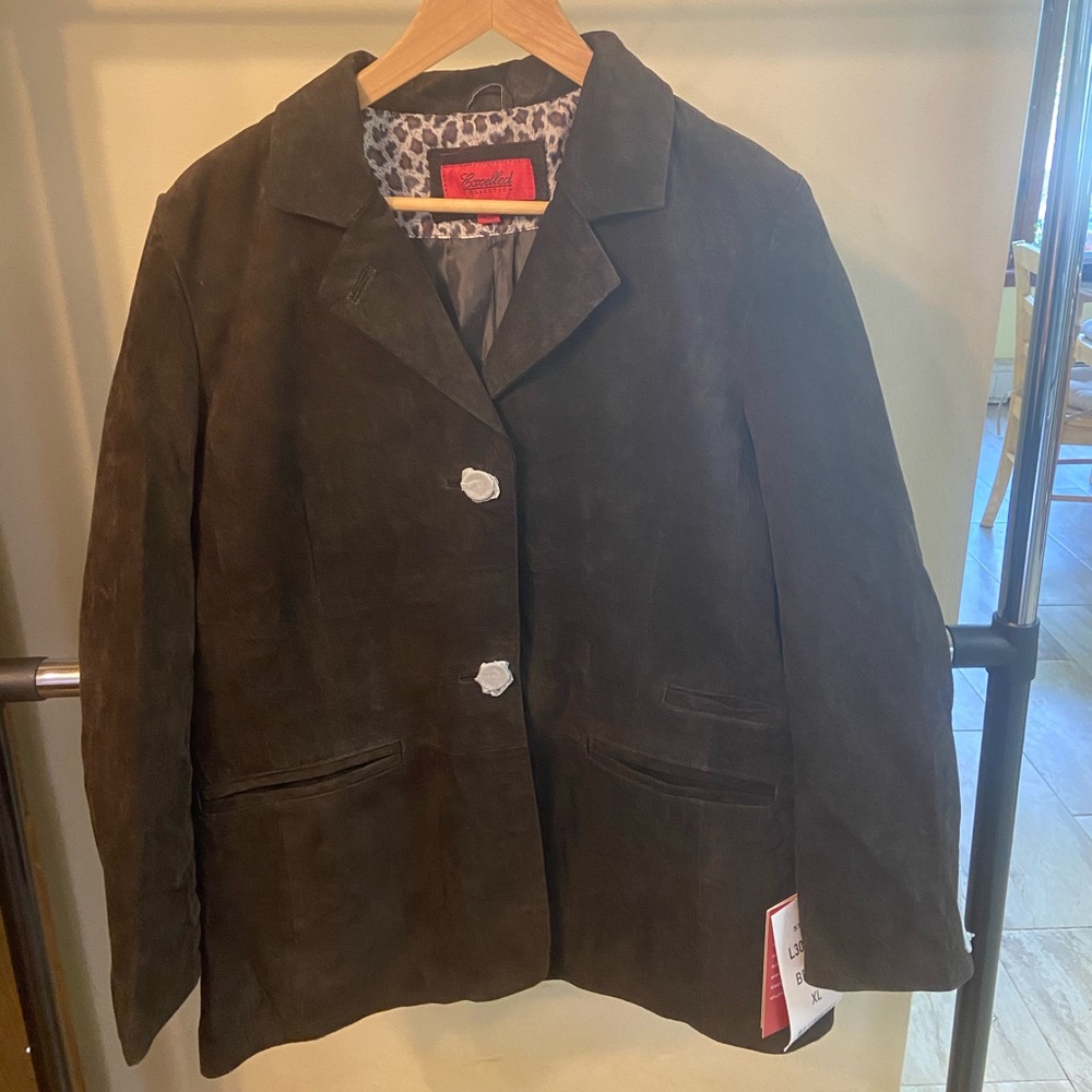 Excelled Collections Suede Blazer